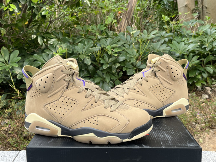 Authentic Air Jordan 6 Gore-Tex “Brown Kelp”