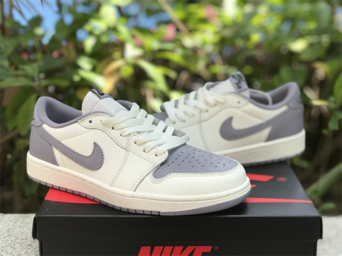 Authentic Air Jordan 1 Low “Atmosphere Grey”