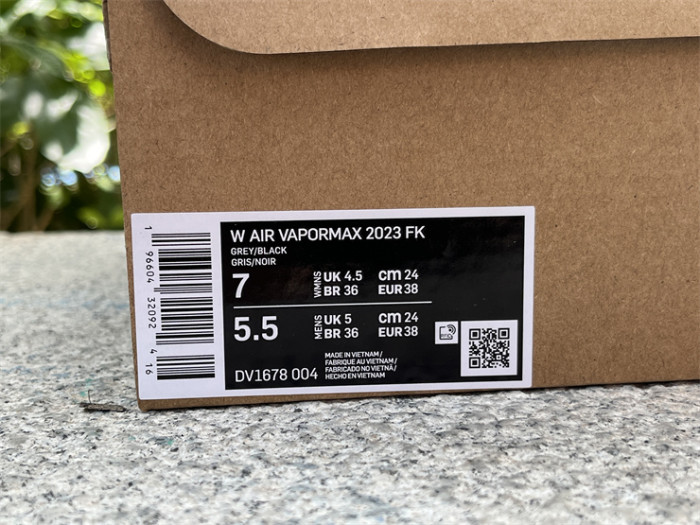 Authentic Nike Vapormax 2023 Flyknit Grey