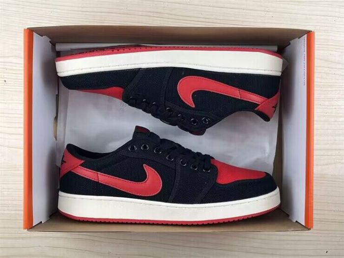 Authentic Air Jordan 1 KO Low “Bred” GS