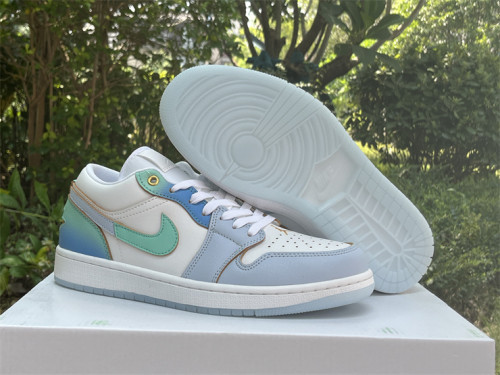 Authentic Air Jordan 1 Low SE “Emerald Rise” GS