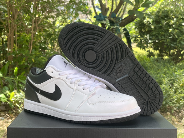 Authentic Air Jordan 1 Low Black White