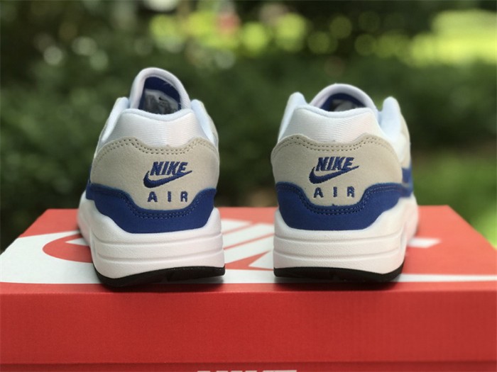 Authentic Nike Air Max 1 White Game Royal
