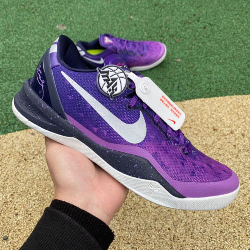 Authentic Nike Kobe 8 Playoffs Purple Platinum