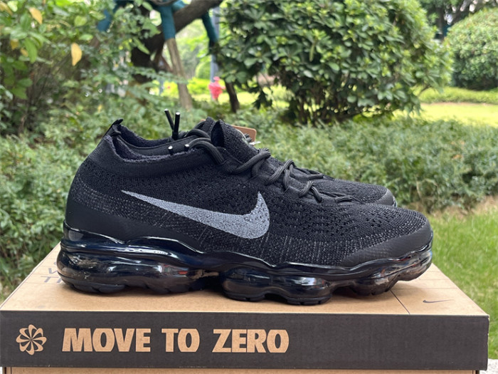 Authentic Nike Vapormax 2023 Flyknit Black Grey