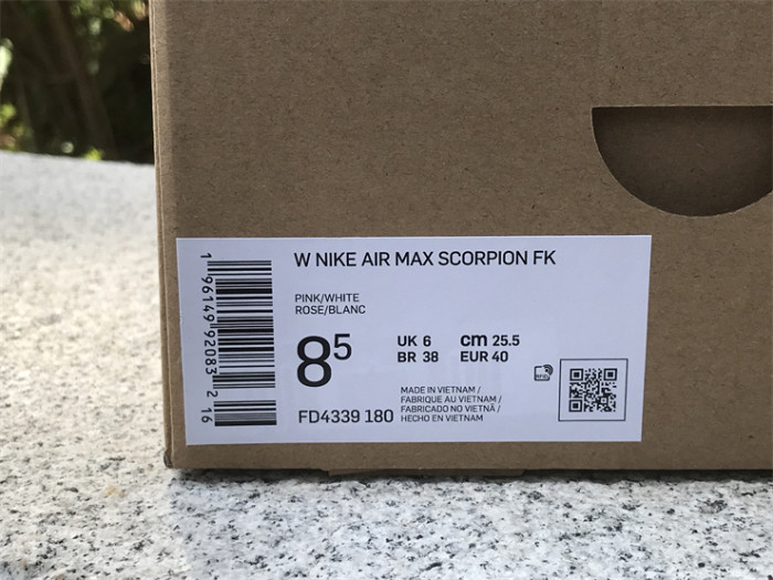 Authentic Nike Air Max Scorpion Pink White