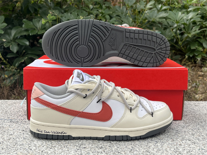 Authentic Nike SB Dunk Low White Iron Grey