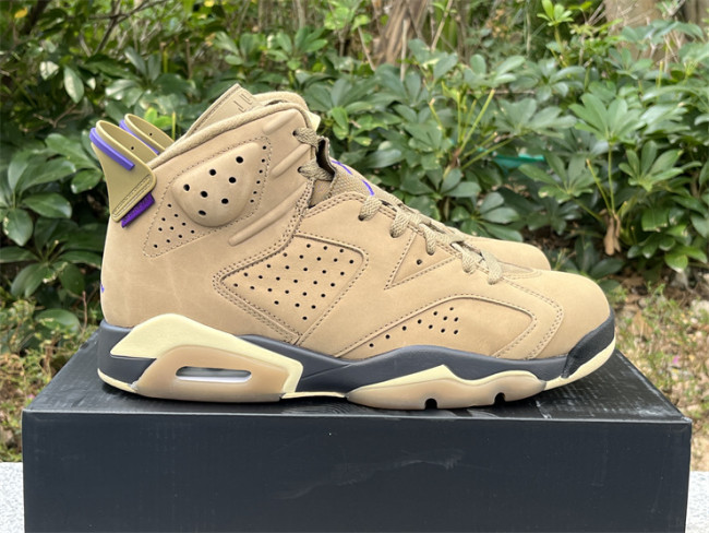 Authentic Air Jordan 6 Gore-Tex “Brown Kelp”