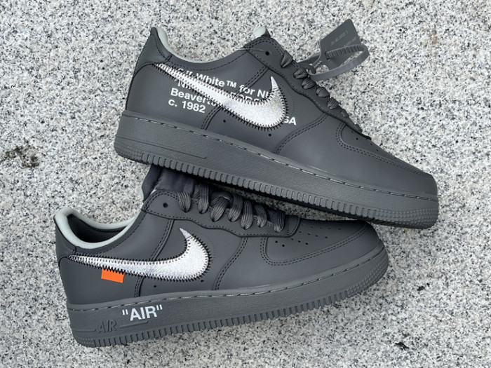 Authentic OFF-WHITE x Nike Air Force 1 Low “Grey”
