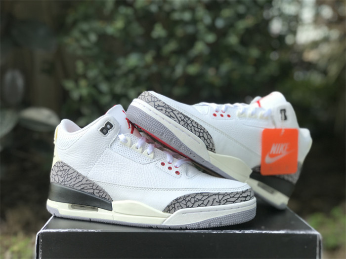 Authentic Air Jordan 3 “White Cement Reimagined”
