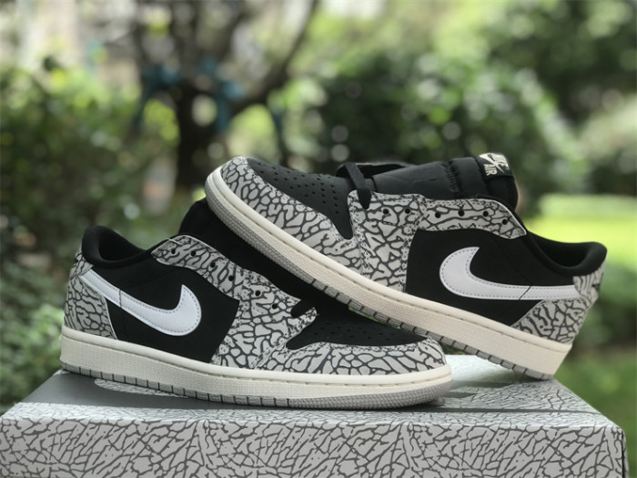 Authentic Air Jordan 1 Low OG “Black Cement”