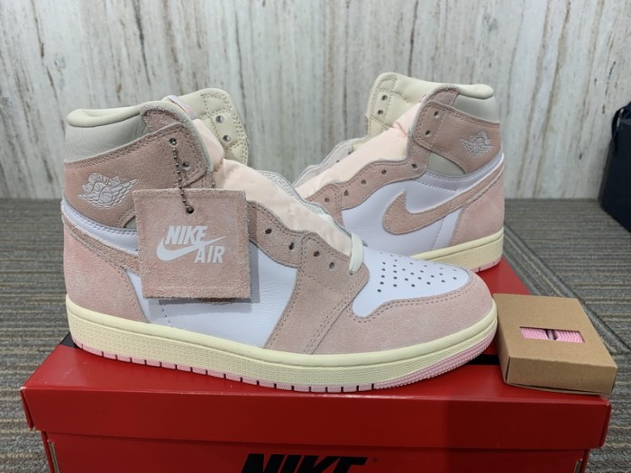 Authentic Air Jordan 1 High OG “Washed Pink” Women Shoes
