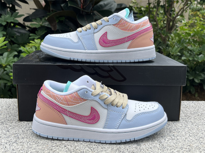 Authentic Air Jordan 1 Low SE “Sashiko Multi-Color