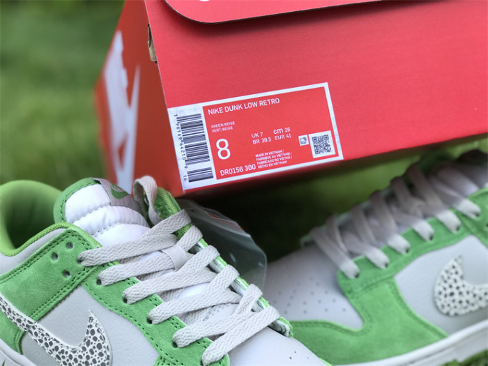 Authentic Nike Dunk Low “Safari Swoosh” Green