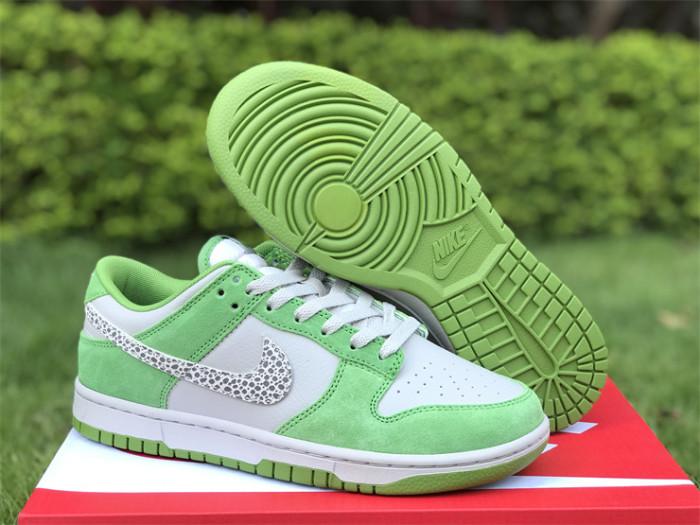 Authentic Nike Dunk Low “Safari Swoosh” Green