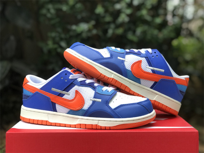 Authentic Nike Dunk Low Scrap Knicks