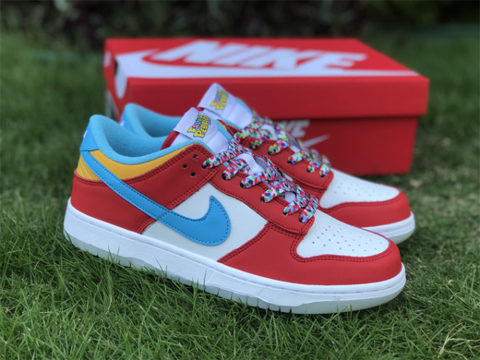 Authentic LeBron James x Nike Dunk Low “Fruity Pebbles”