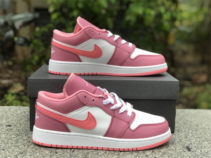 Authentic Air Jordan 1 Low Desert Berry