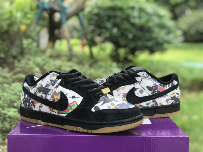 Authentic Supreme x Nike SB Dunk Low “Rammellzee”