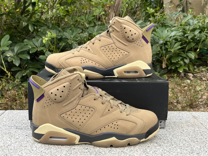 Authentic Air Jordan 6 Gore-Tex “Brown Kelp”