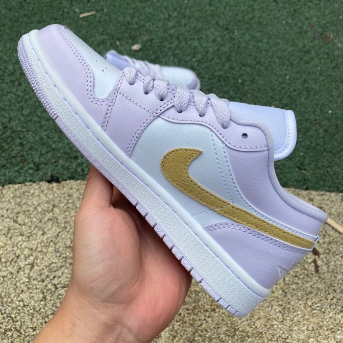 Authentic Air Jordan 1 Low Barely Grape Women