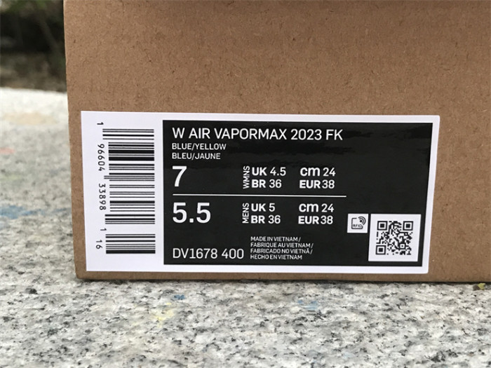Authentic Nike Vapormax 2023 Flyknit Blue