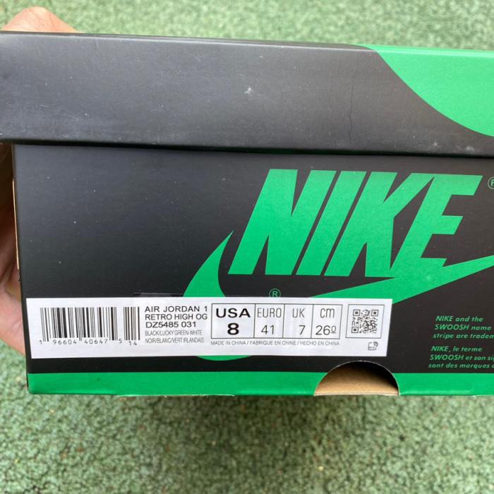 Authentic Air Jordan 1 High OG “Lucky Green”