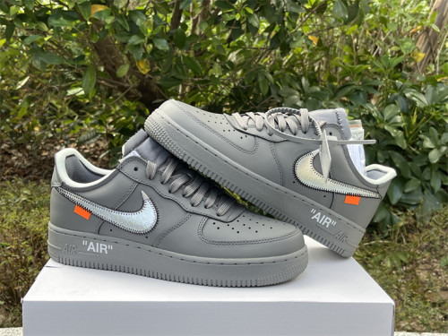 Authentic OFF-WHITE x Nike Air Force 1 Low “Grey”