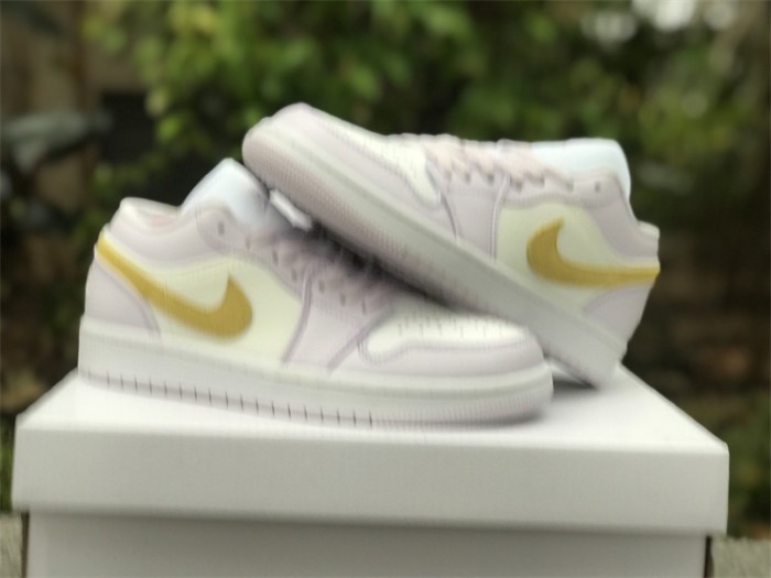 Authentic Air Jordan 1 Low Barely Grape Women Shoes