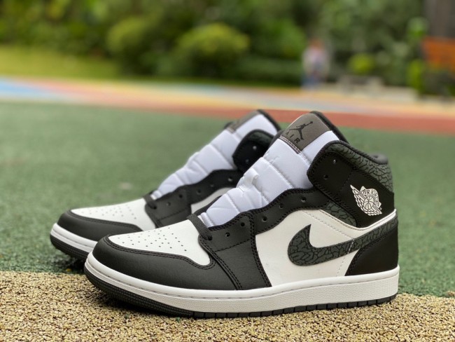 Authentic Air Jordan 1 Mid Panda Elephant