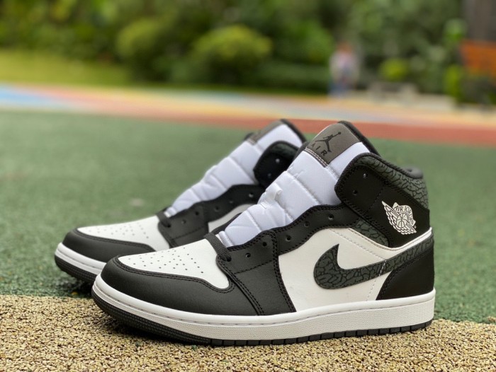 Authentic Air Jordan 1 Mid Panda Elephant