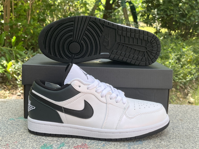 Authentic Air Jordan 1 Low Black White