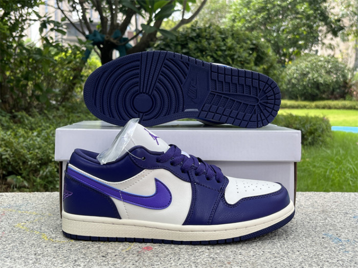 Authentic Air Jordan 1 Low “Sky J Purple”Women
