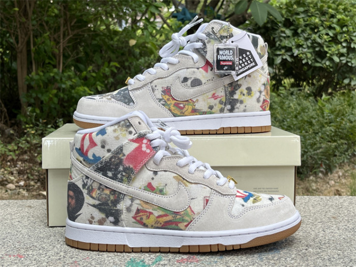 Authentic Supreme x Nike SB Dunk High “Rammellzee”