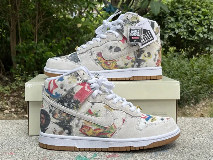 Authentic Supreme x Nike SB Dunk High “Rammellzee”