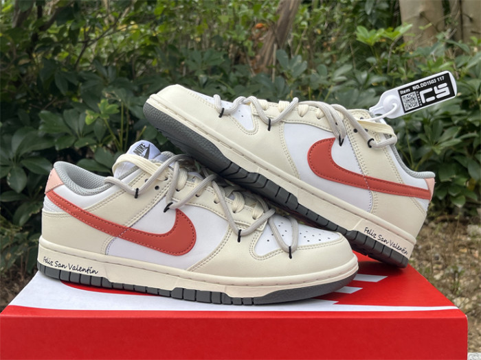 Authentic Nike SB Dunk Low White Iron Grey