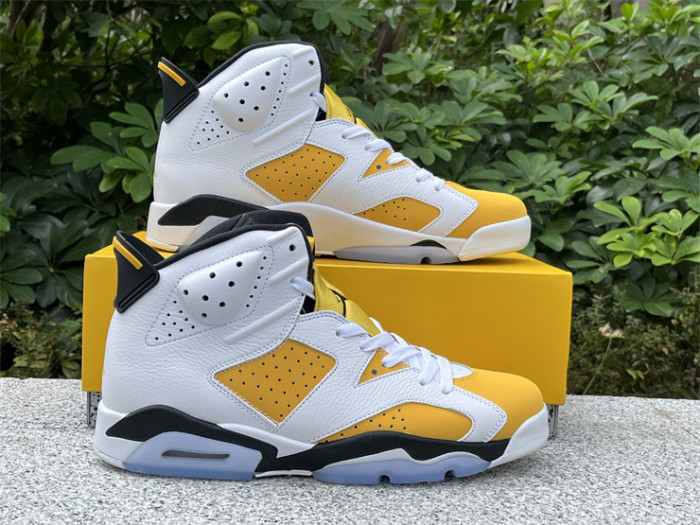 Authentic Air Jordan 6 Yellow Ochre