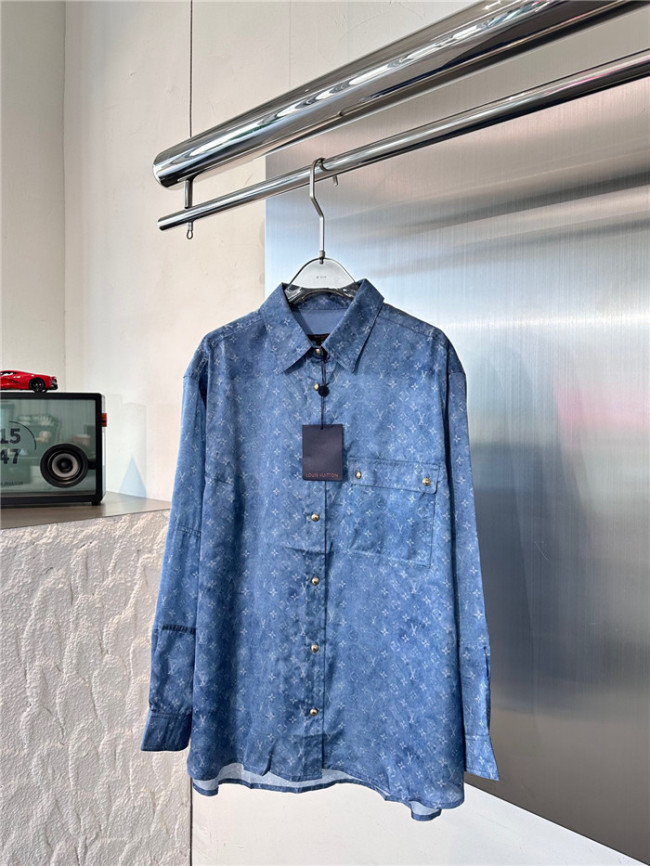 LV Shirt High End Quality-757