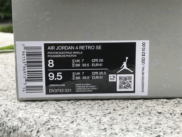 Authentic Air Jordan 4 SE Craft Photon Dust