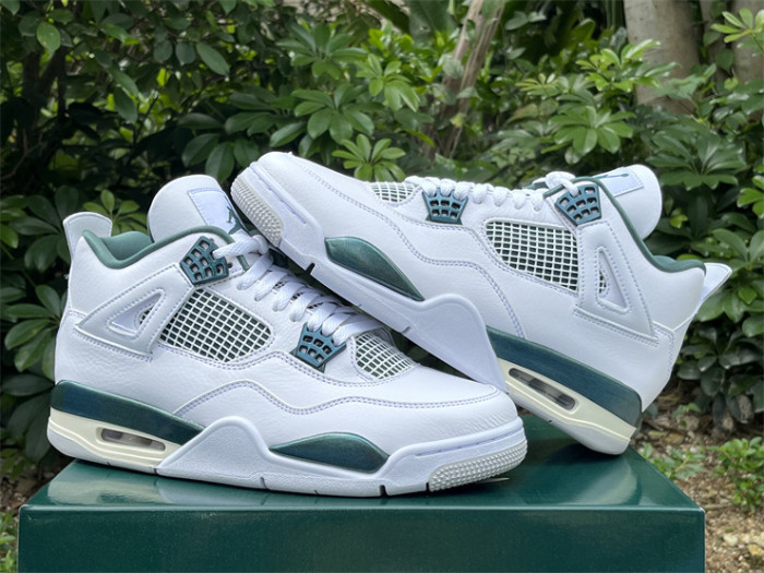 Authentic Air Jordan 4 Oxidized Green