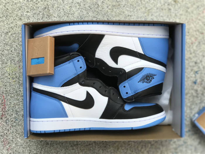 Authentic Air Jordan 1 High OG “UNC Toe”