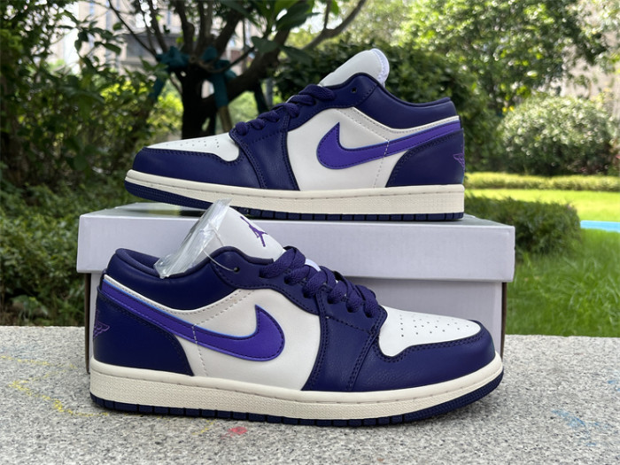 Authentic Air Jordan 1 Low “Sky J Purple”Women