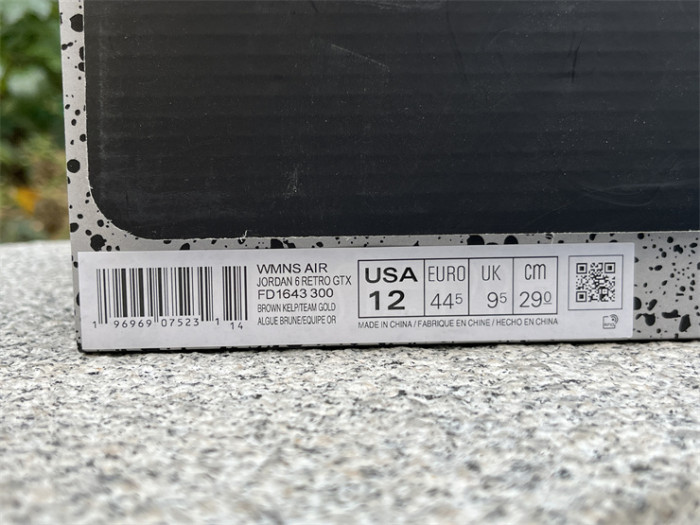 Authentic Air Jordan 6 Gore-Tex “Brown Kelp”