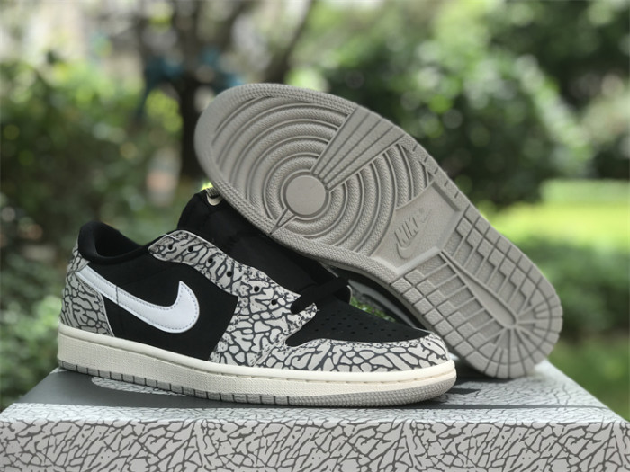 Authentic Air Jordan 1 Low OG “Black Cement”