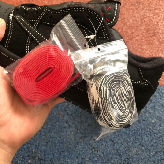 Authentic Travis Scott x Air Jordan 1 Low OG “Black Phantom”