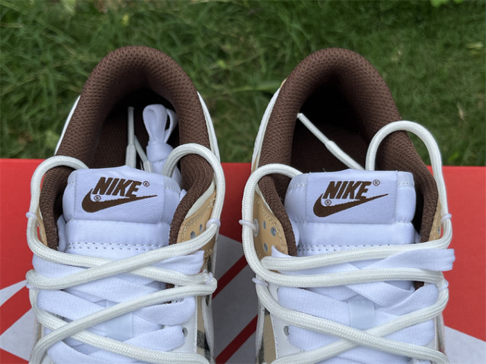 Authentic Nike Dunk Low Custom Brown Burberry