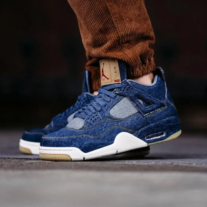 Levis x Air Jordan 4 Retro Navy
