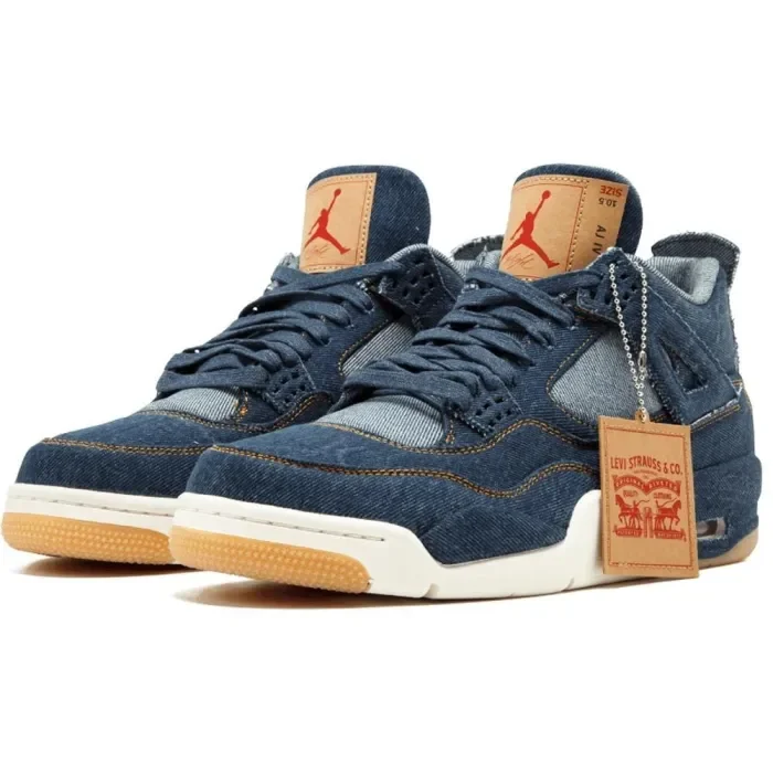 Levis x Air Jordan 4 Retro Navy