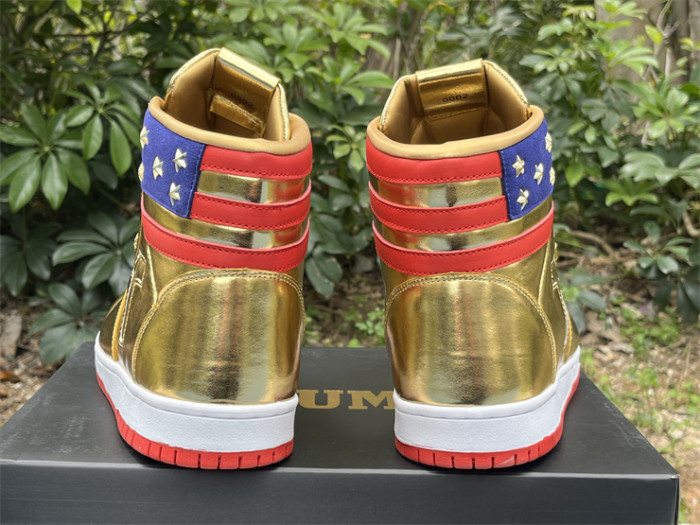 Trump High Top Gold Shoes