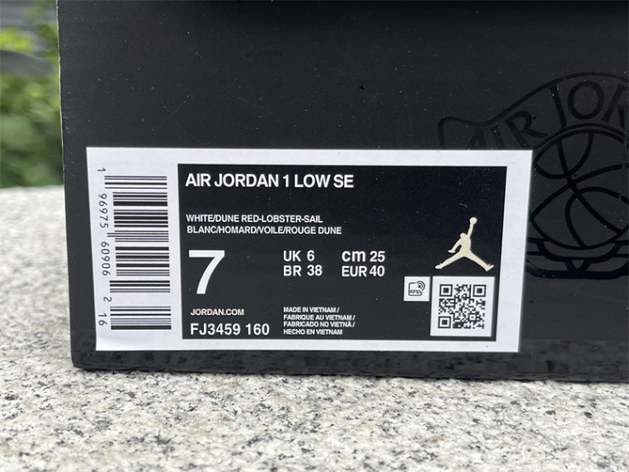 Authentic Air Jordan I Retro Low “Dune Red”